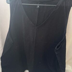 Old Navy Black V-Neck Tank Top